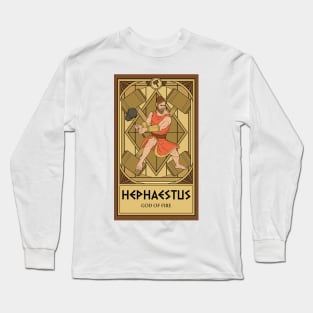 Hephaestus Tarot Card Long Sleeve T-Shirt